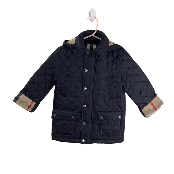 Burberry 🌸 Kids Quilted Jacket w/ Removable Hood
